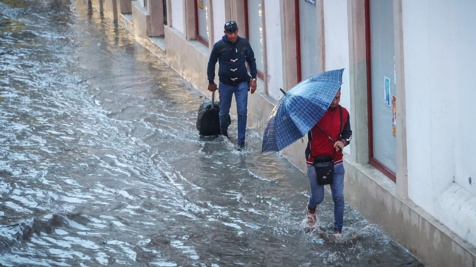 Inundaciones y destrozos en Jerez por el temporal