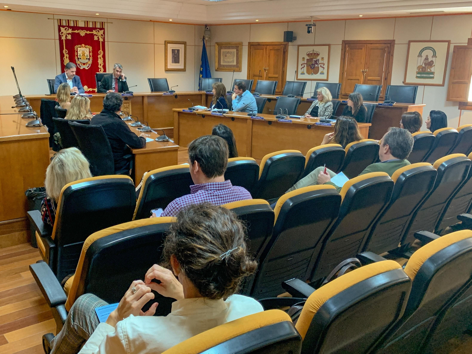 La reunión mantenida entre el Ayuntamiento y los agentes inmobiliarios.