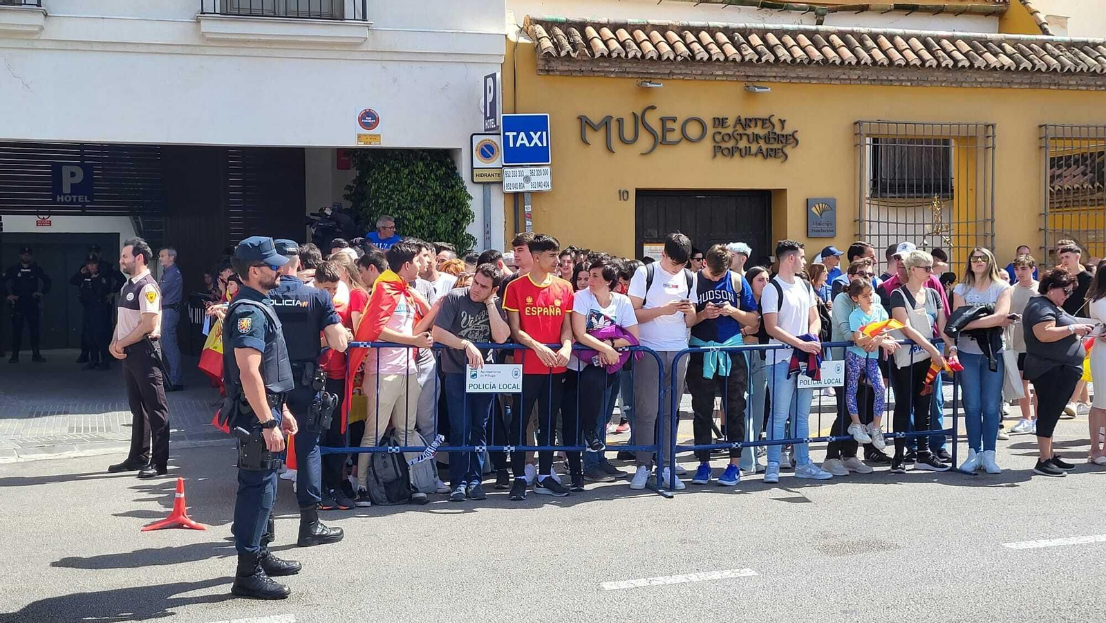 España ya está en Málaga para jugar ante Noruega