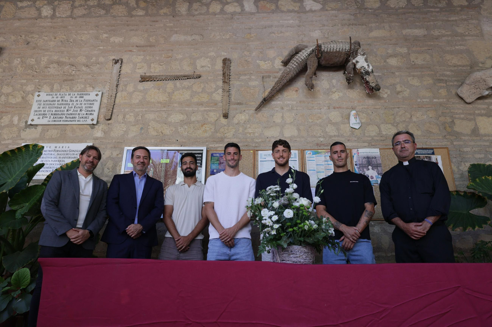Las fotos de la visita del Córdoba CF al Santuario de la Virgen de La Fuensanta