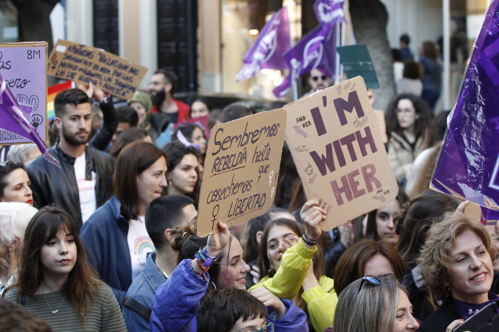 Fotogalería manifestación Día Internacional de la Mujer