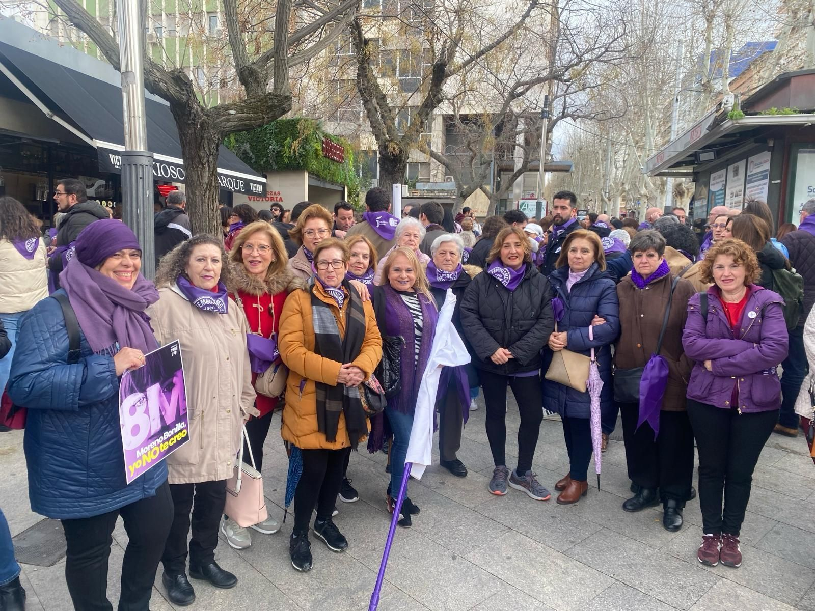 Manifestación del Día Internacional de la Mujer en Jaén.