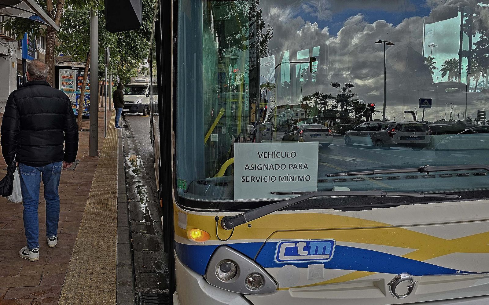 Fotos de la huelga de autobuses en Algeciras