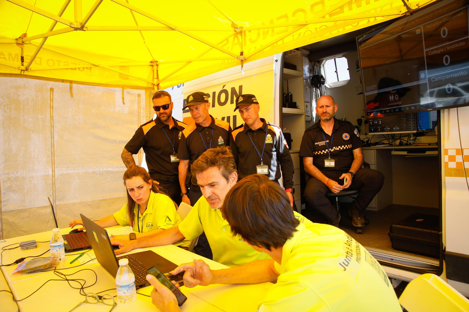 Así se ha vivido el simulacro de incendio forestal en Turre