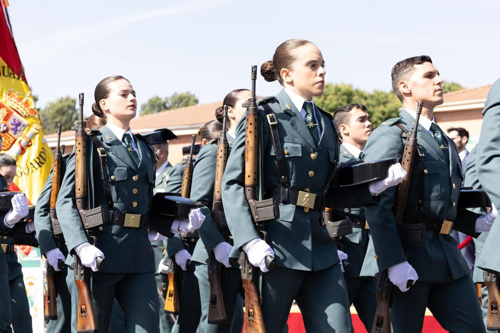 Jura de bandera de la 130ª promoción de guardias civiles de la Academia de Baeza