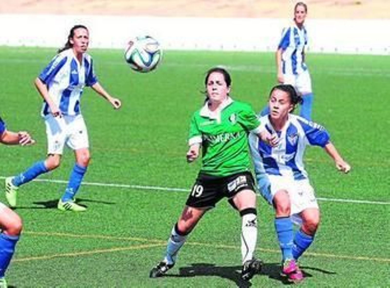Lance de un partido disputado por el Fundación Cajasol Sporting ante el Oviedo de esta temporada.