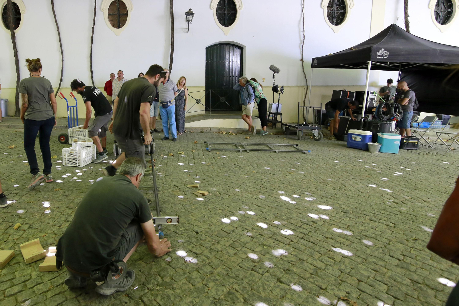 Imágenes del rodaje de la película 'El verano que vivímos' en González Byass