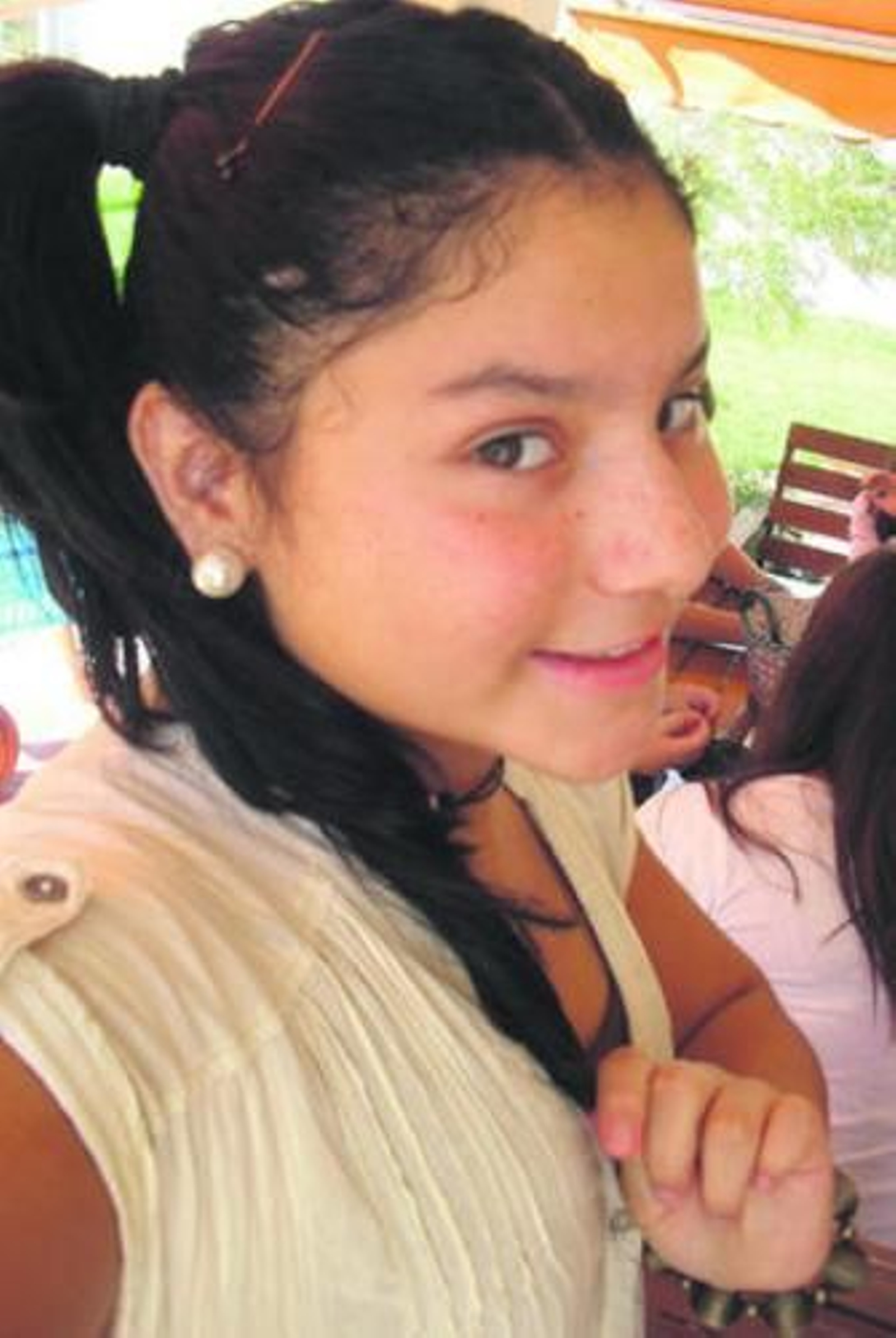 La niña desaparecida, Angie Corona Padilla, de 13 años de edad.