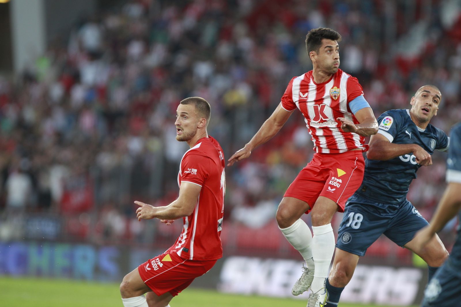 Imágenes del partido de fútbol U.D. Almería-Girona F.C.