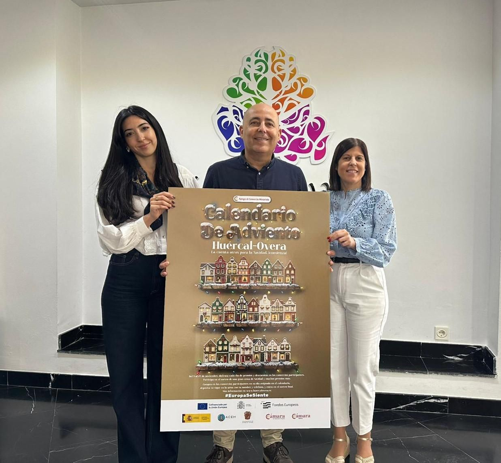 Presentación del "Calendario Adviento Comercial" en Huércal-Overa.