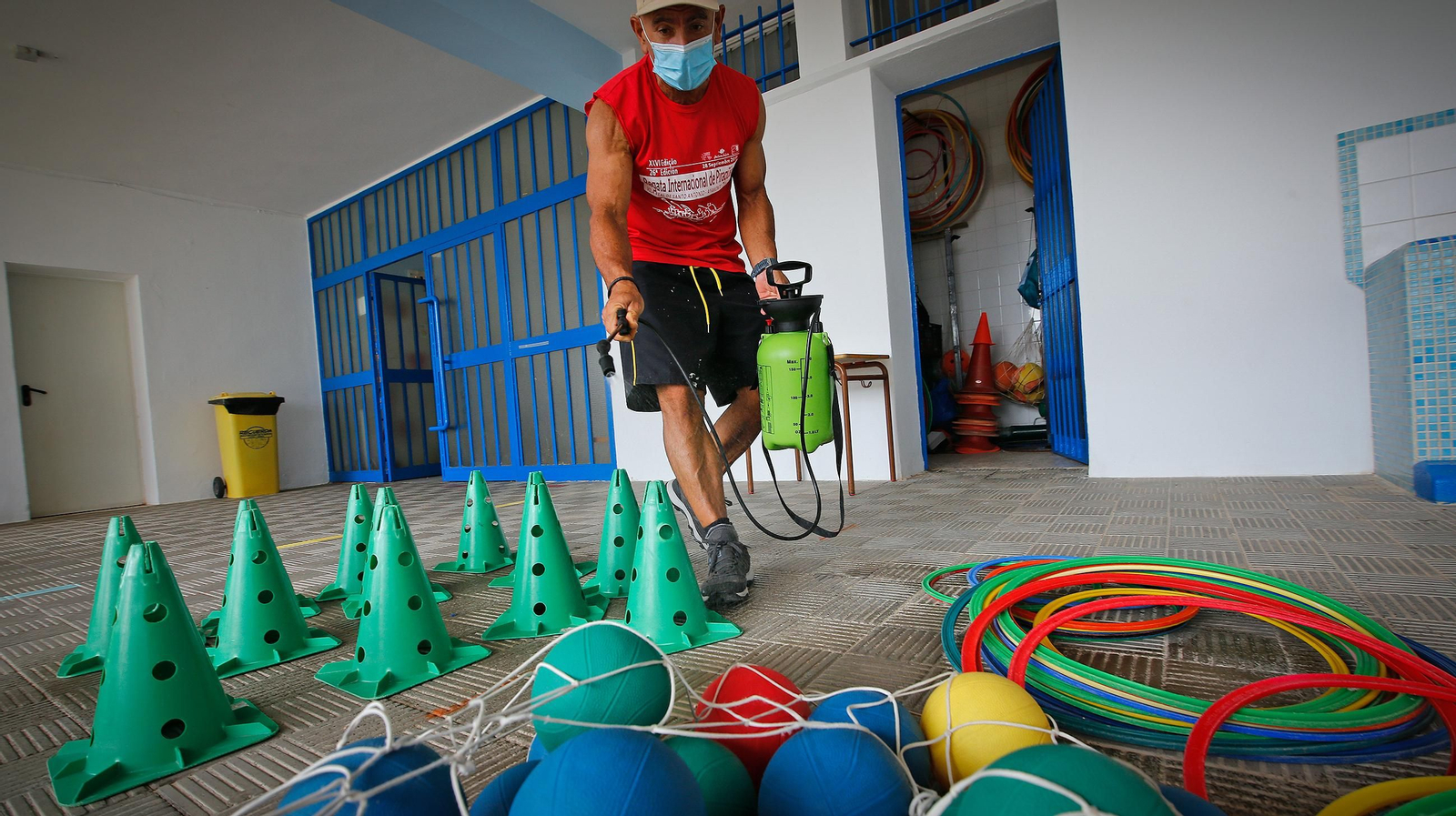Preparados para el inicio de curso en el CEIP Ciudad de Jerez
