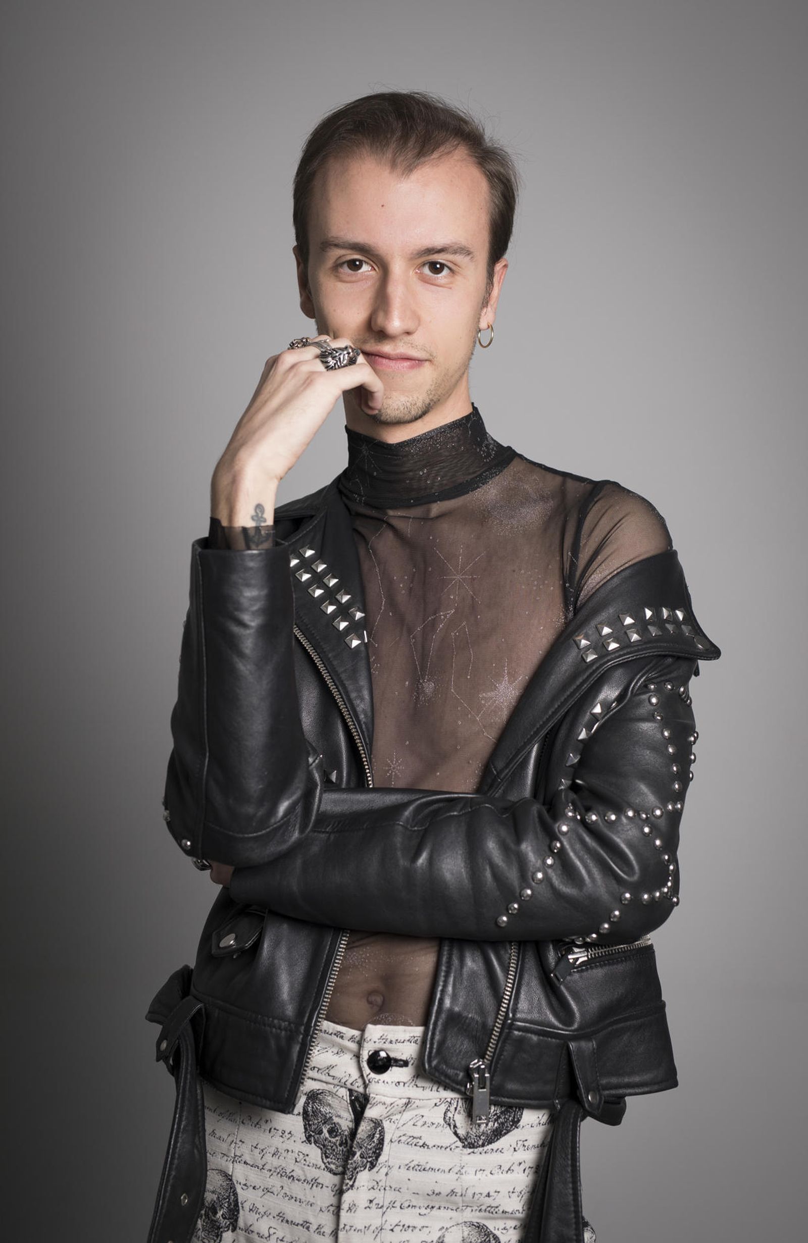 El joven diseñador Rodrigo Morales Aguilera (Ronda, 1988).