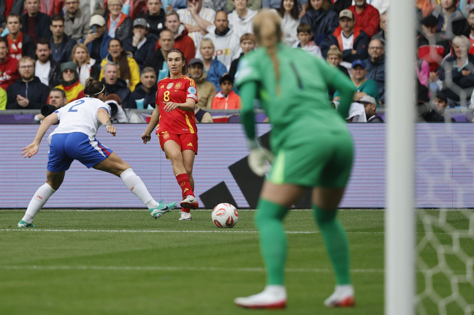 Las mejores imágenes de la final España - Inglaterra de la Eurocopa femenina