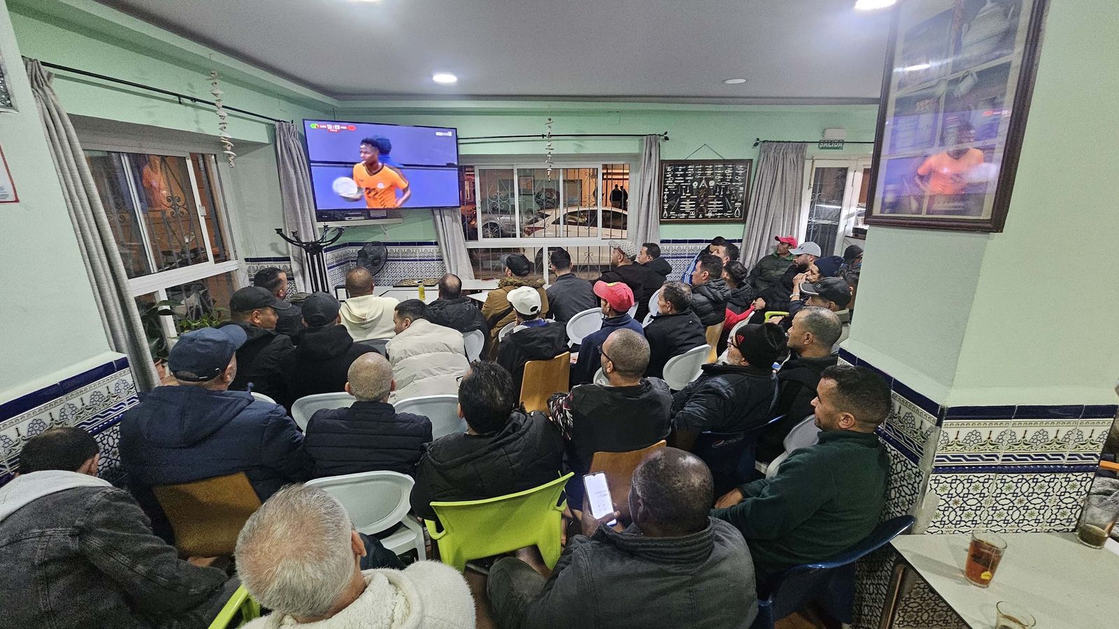 Las fotos de cómo se vivió en Algeciras el Zambia - Marruecos de la Copa de África