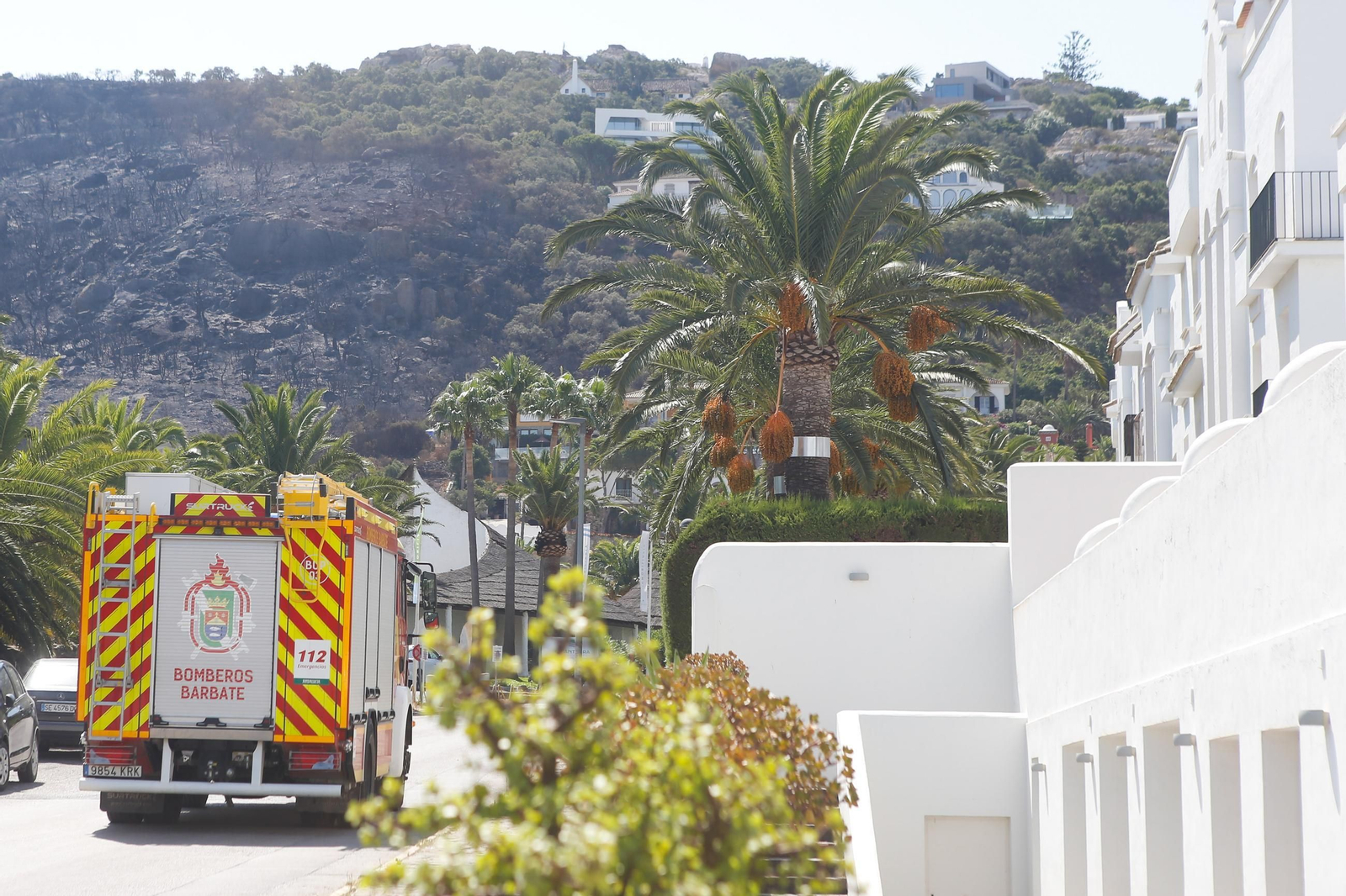 Las fotos de los efectos del incendio forestal en la Sierra de la Plata y Atlanterra, en Tarifa