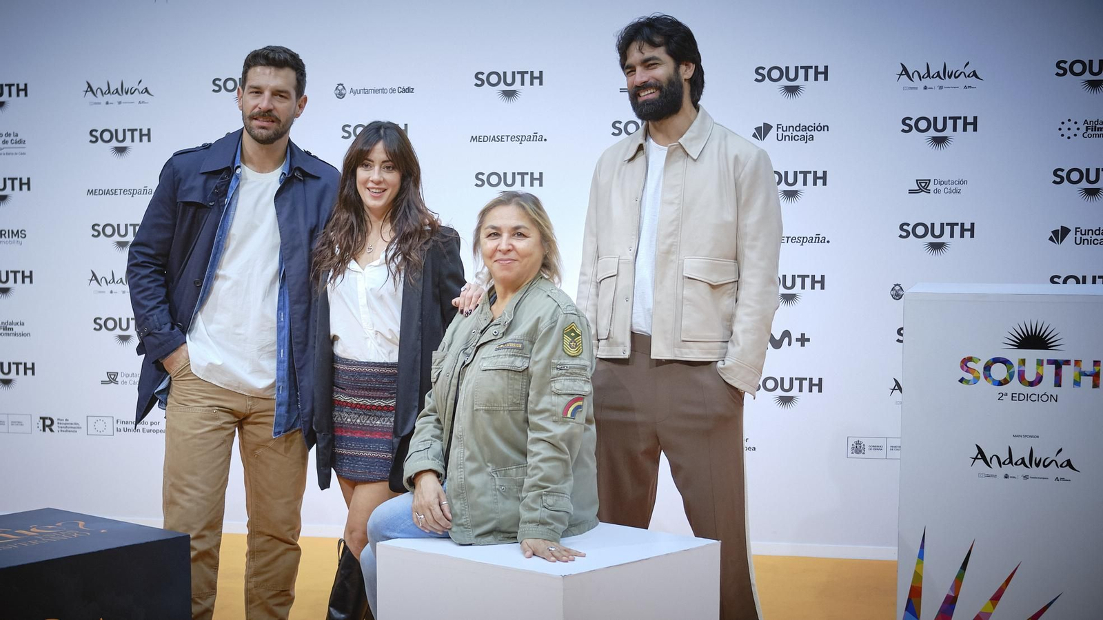 Las imágenes del photocall del martes 29 del 'South Series Festival Cádiz' con Oscar Casas y Javier Gutierrez entre otros