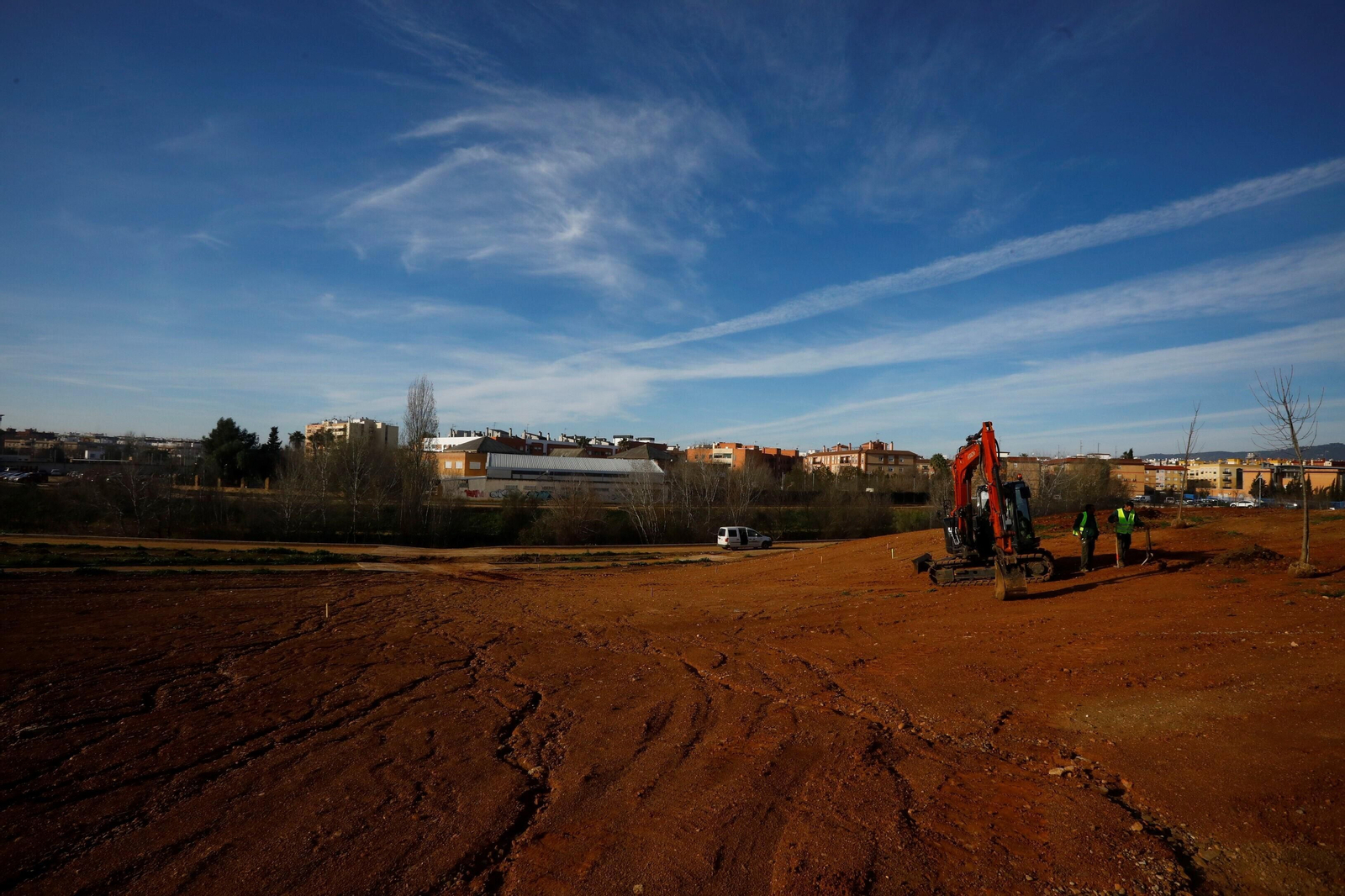 Así avanzan las obras de la segunda fase del parque de Levante de Córdoba, en imágenes