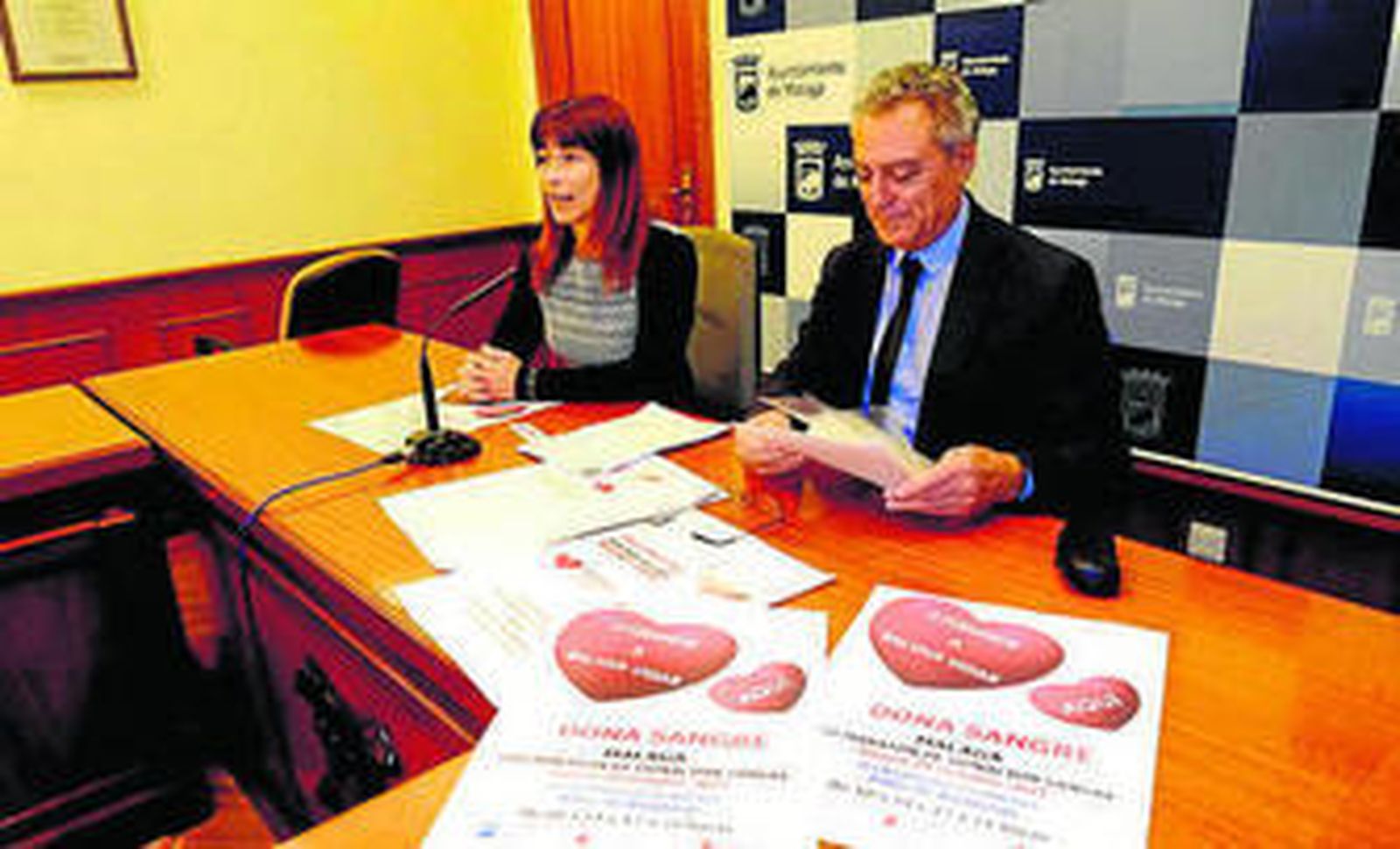 Presentación, ayer, de la VIII Maratón de Donación de Sangre.