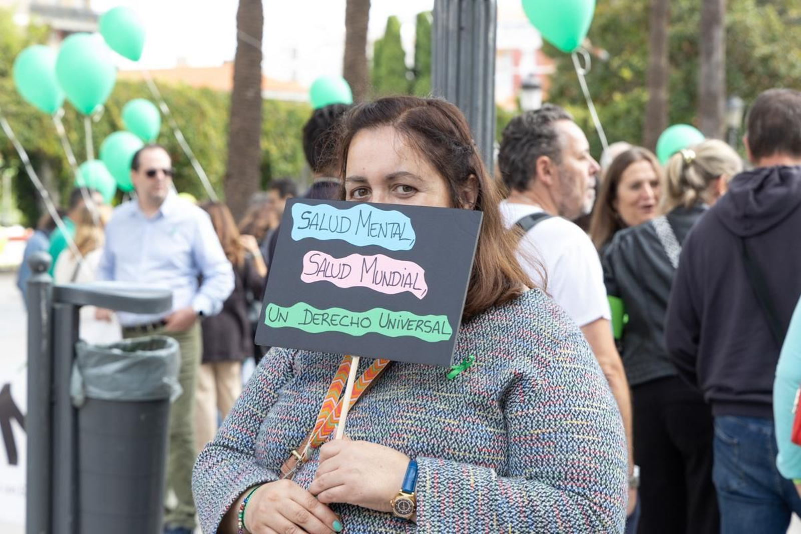 Marcha organizada con motivo del Día Mundial de la Salud Mental, en imágenes