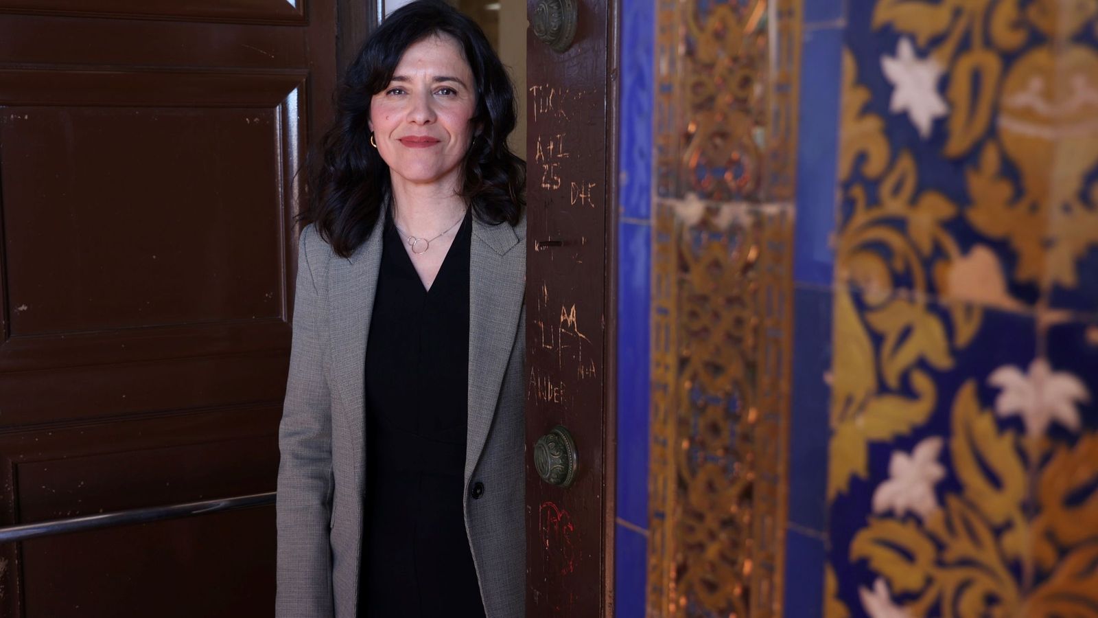 La presidenta de la CHG en las instalaciones del organismo en la Plaza de España.