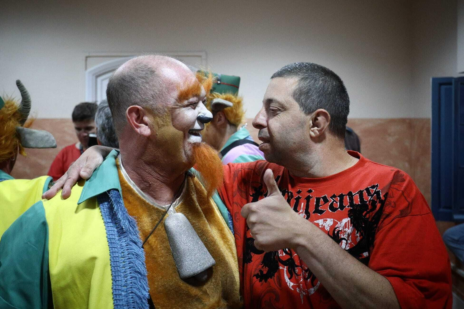 Ambiente en camerinos