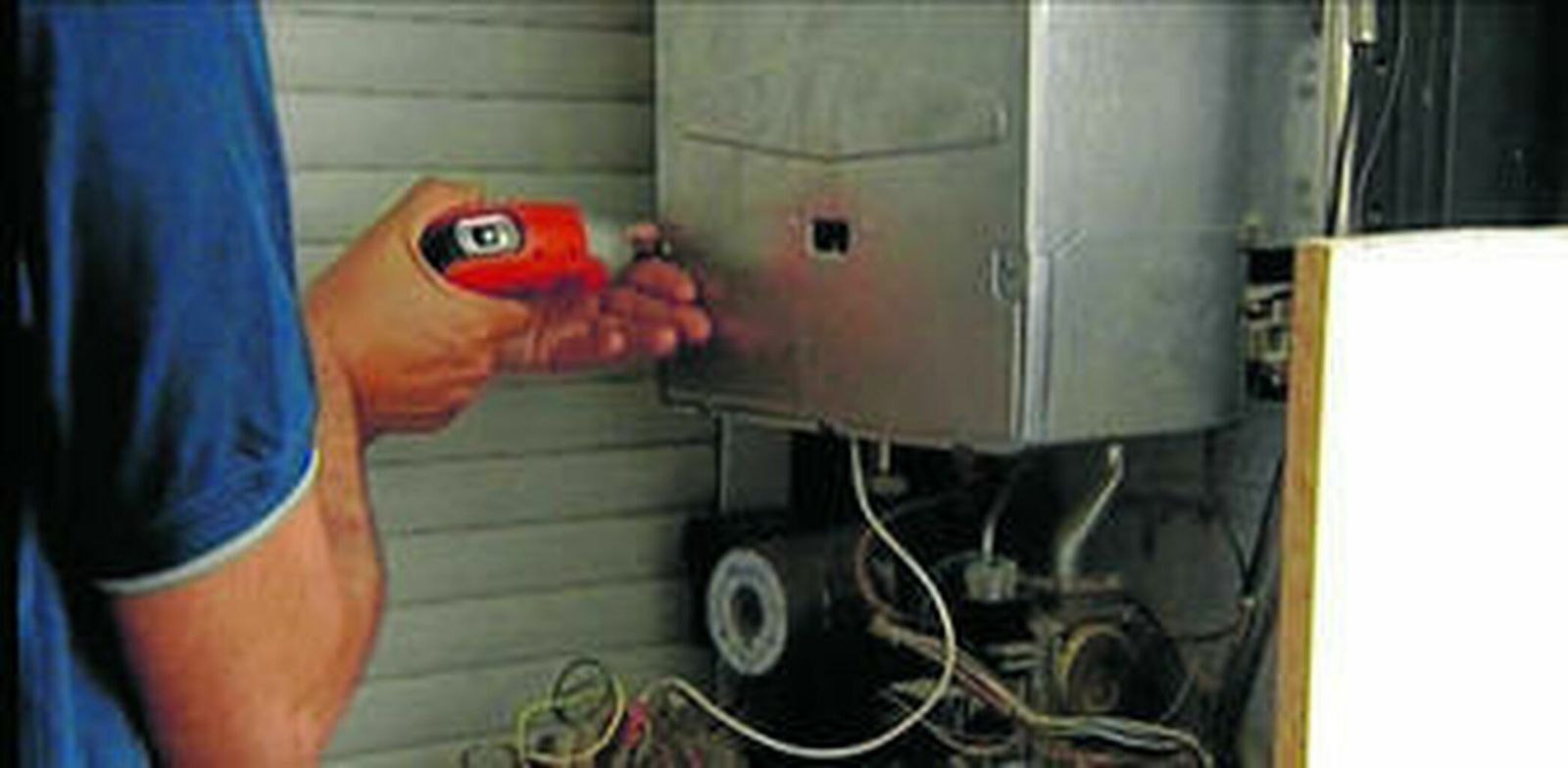 Reparación de un termo de gas