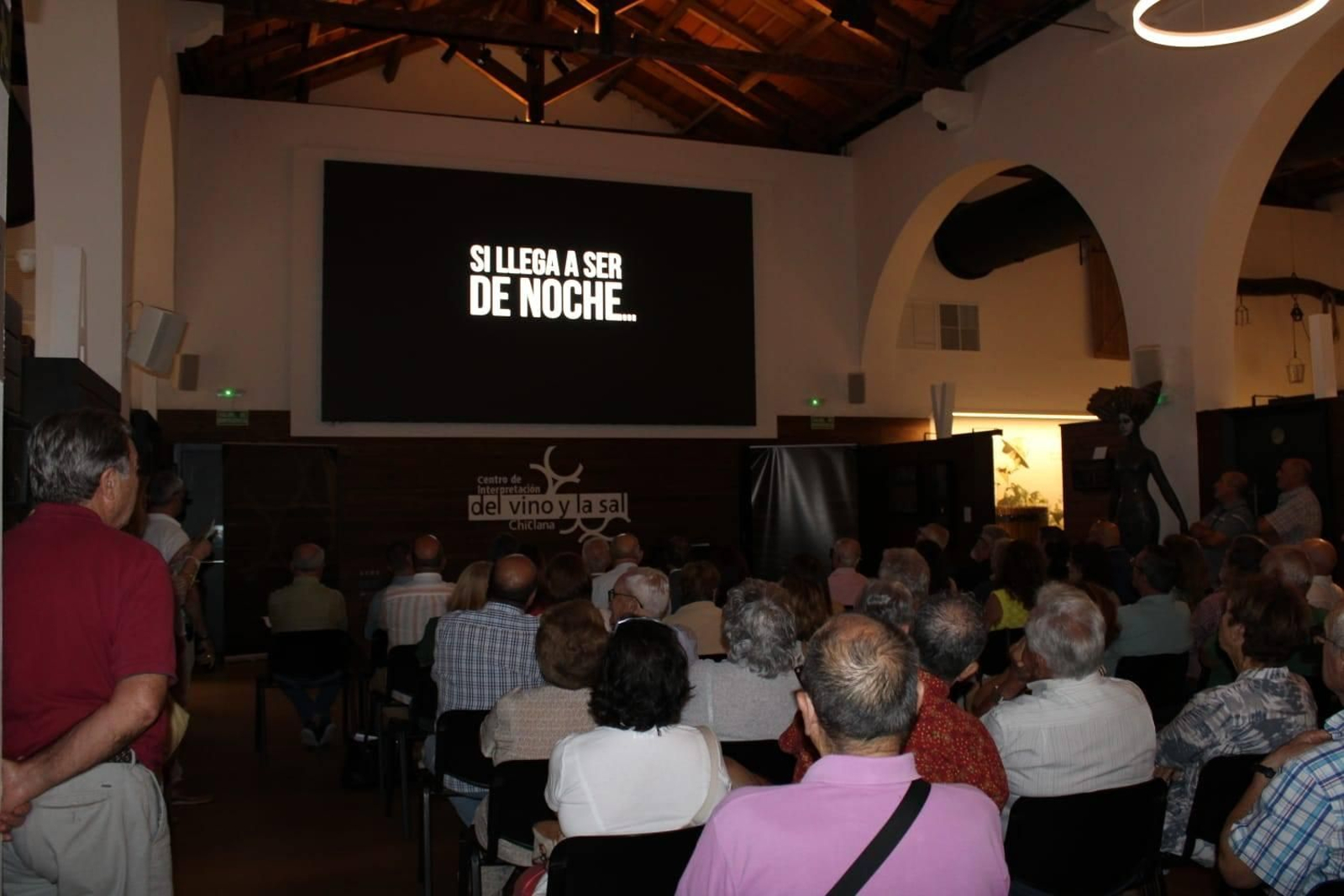 Un momento de la proyección del documental.