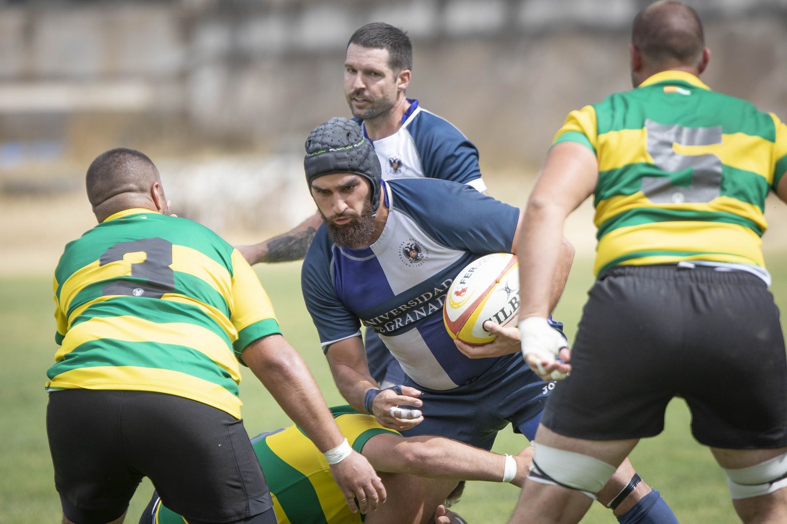 Las mejores fotos del partido del ascenso a División de Honor B de rugby entre Universidad de Granada y Portuense