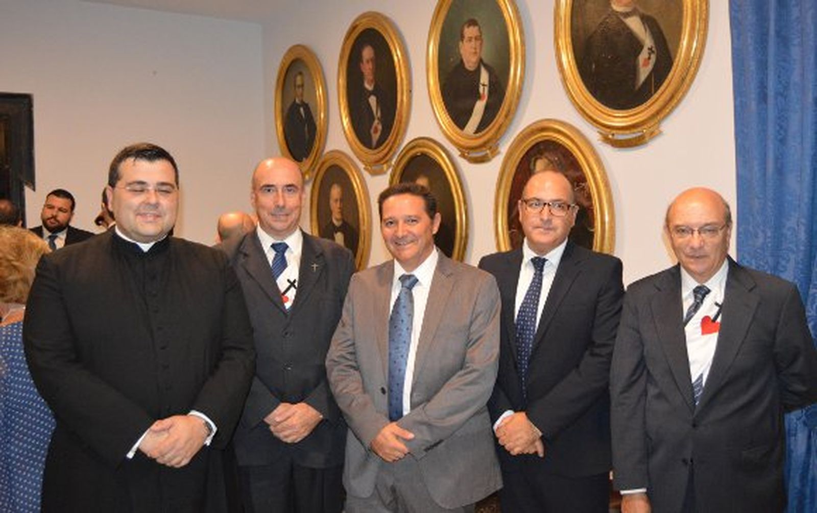 Rvdo. José Rodríguez, Ángel Monge, Juan Laluz, Manuel García  y José Caravaca de Coca.

Foto: Ignacio Casas de Ciria