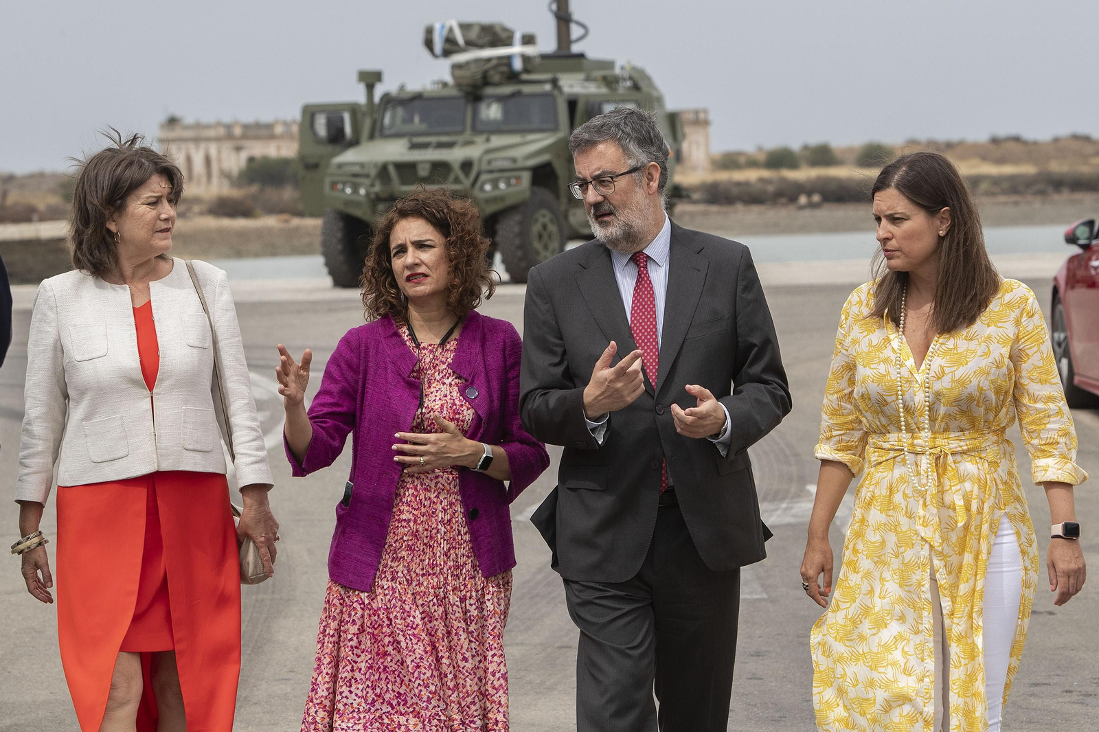 Un momento de la visita a Navantia San Fernando.
