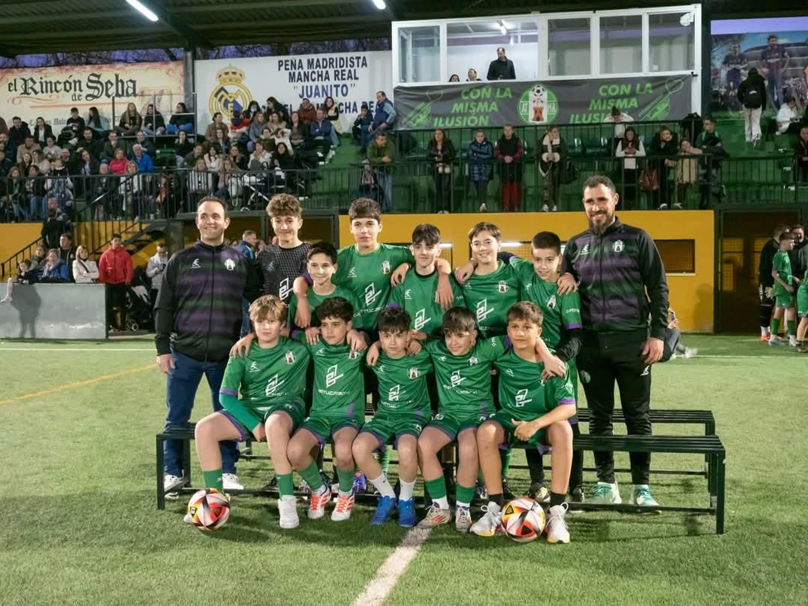 Las categorías de fútbol base del Atlético Mancha Real, en imágenes