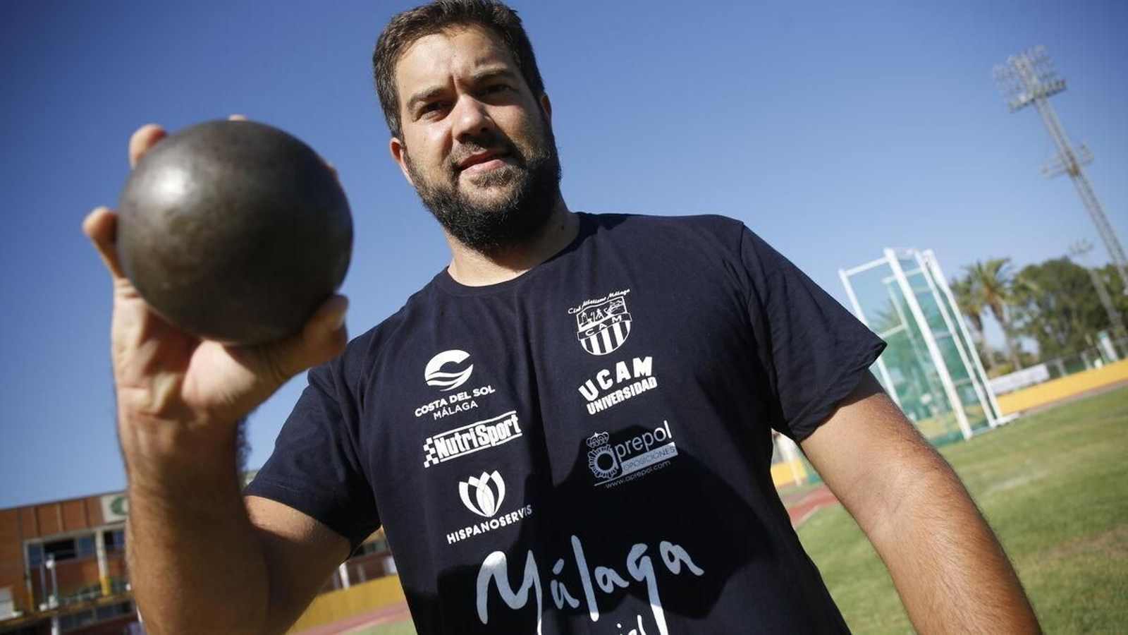 Borja Vivas  en las instalaciones de Carranque