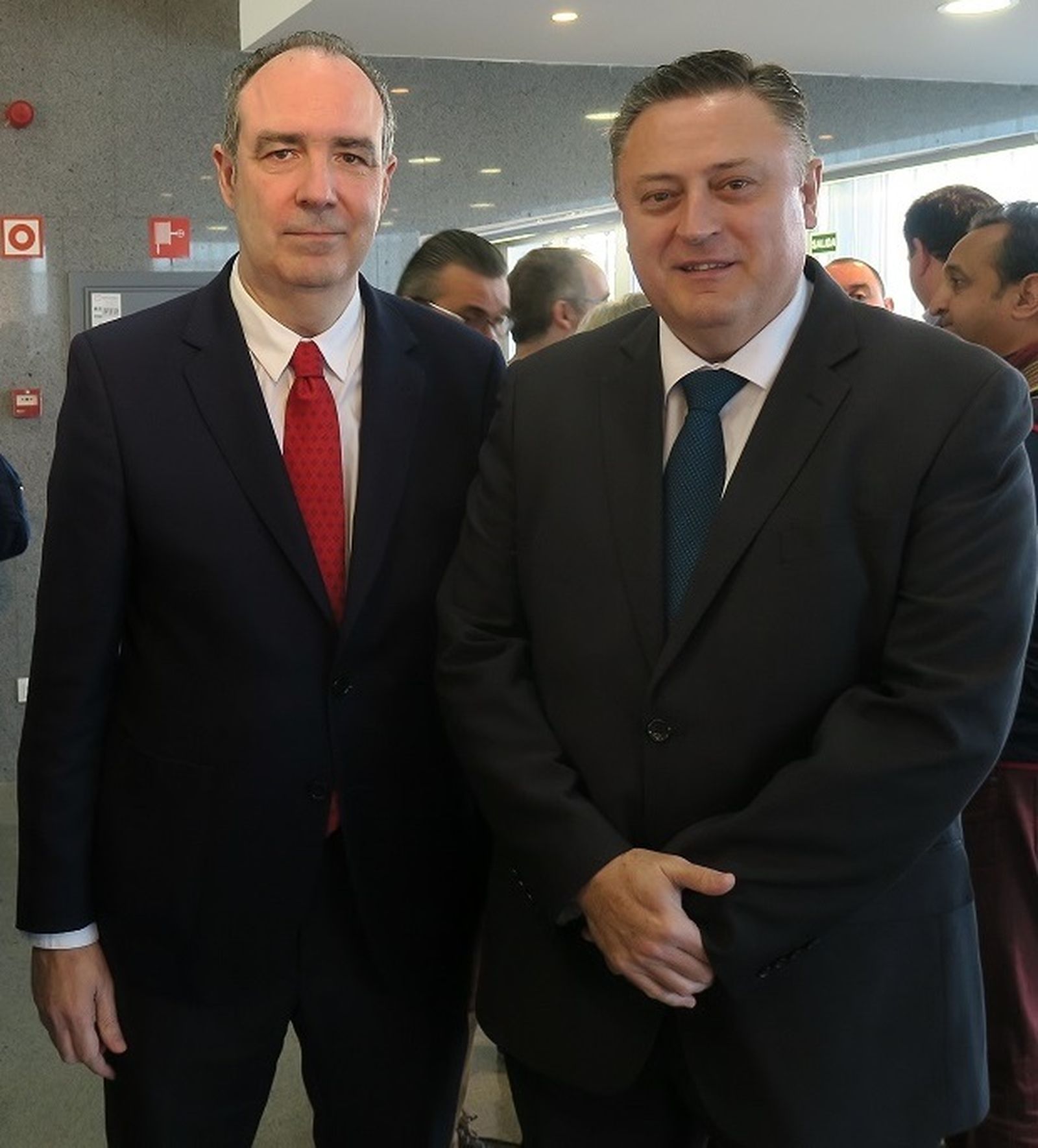 Jaime Bretón y Jerónimo Vílchez, director de Telefónica en el Territorio Sur.