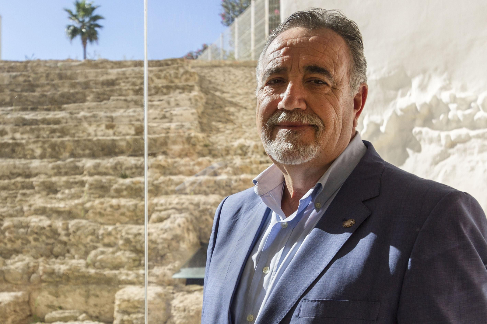 Jesús Maeso, en el Centro de Interpretación del Teatro Romano de Cádiz.