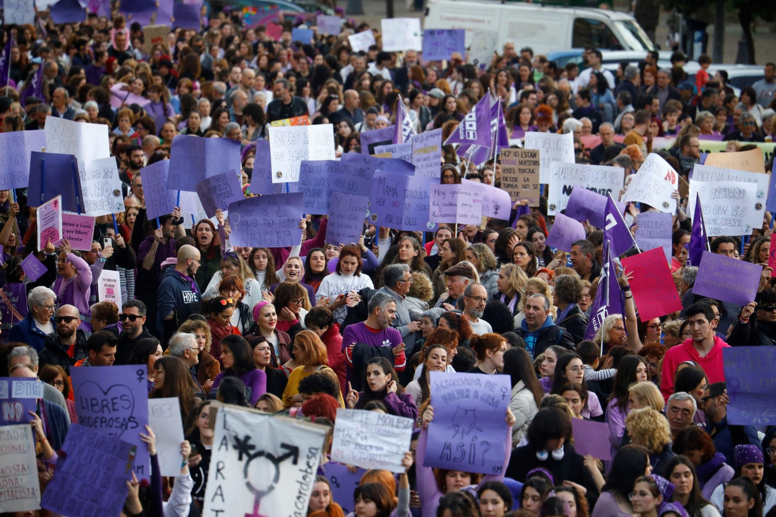 La manifestación del 8M en Córdoba, en imagenes