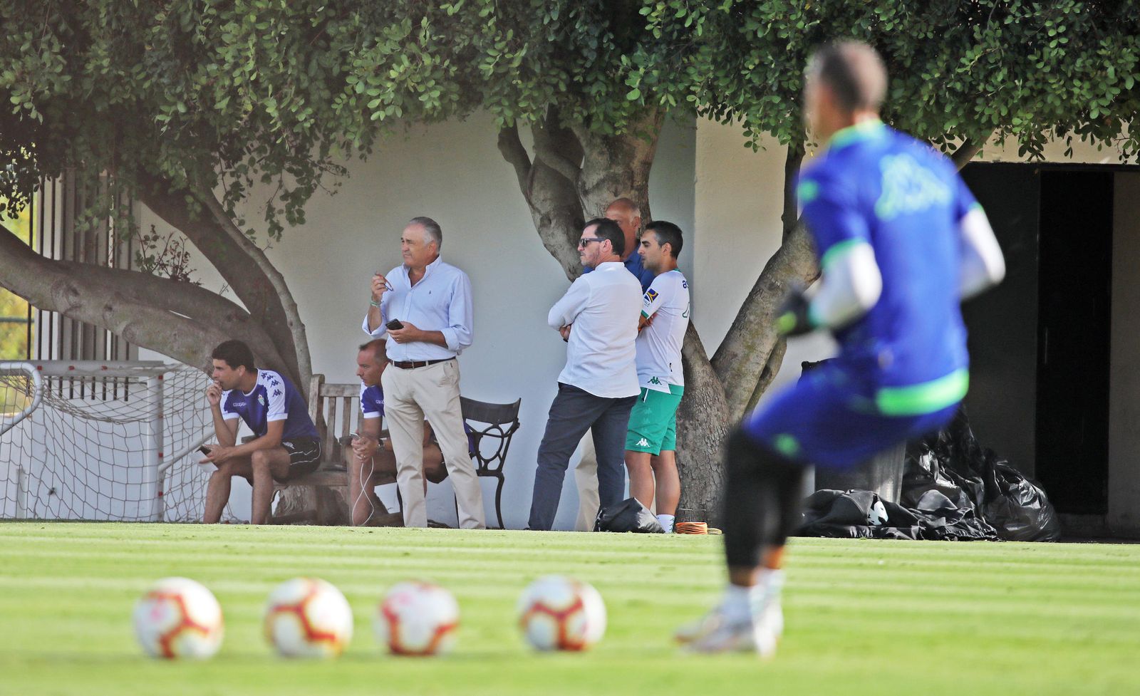 Rafael Gordillo y el doctor Tomás Calero, en Montecastillo.