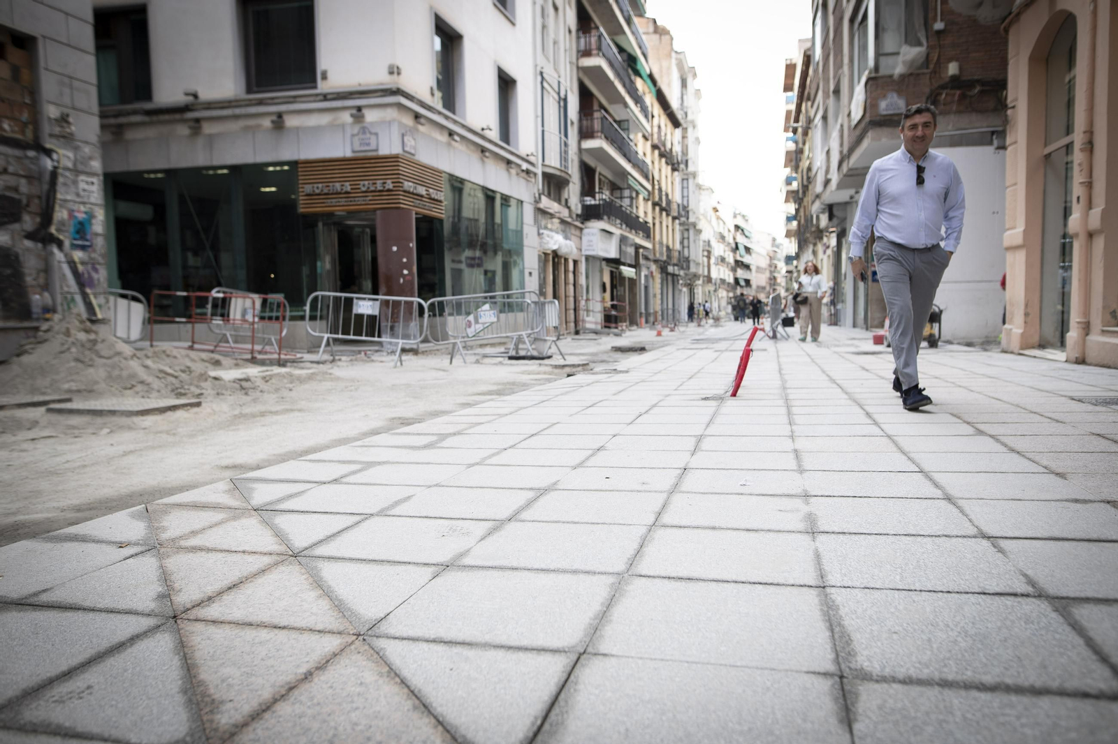La calle está ya casi terminada.