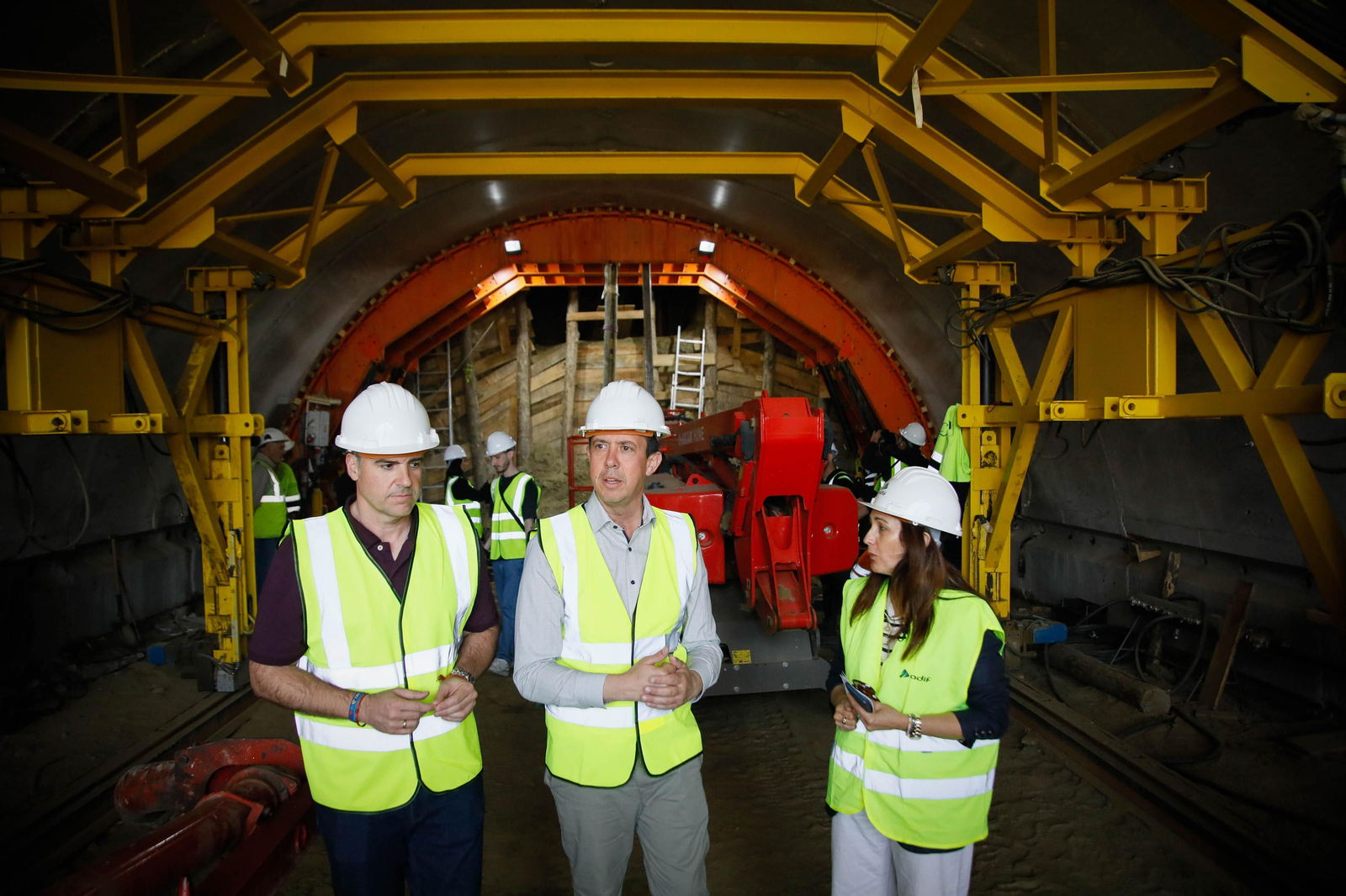 Así están las obras del túnel de Viator en la línea de alta velocidad de Adif, en imágenes