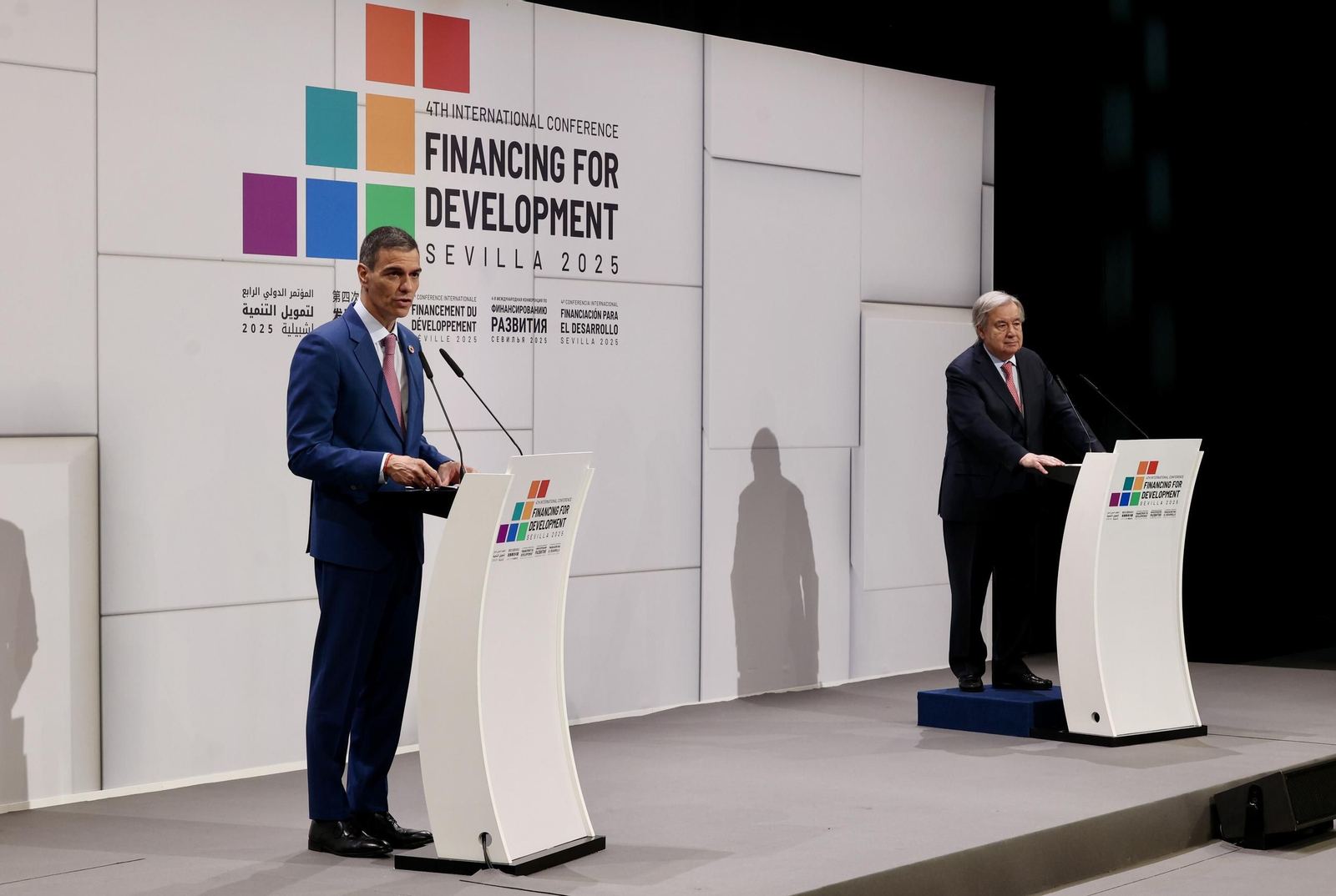 Las fotos de la primera jornada de la cumbre de la ONU en Sevilla
