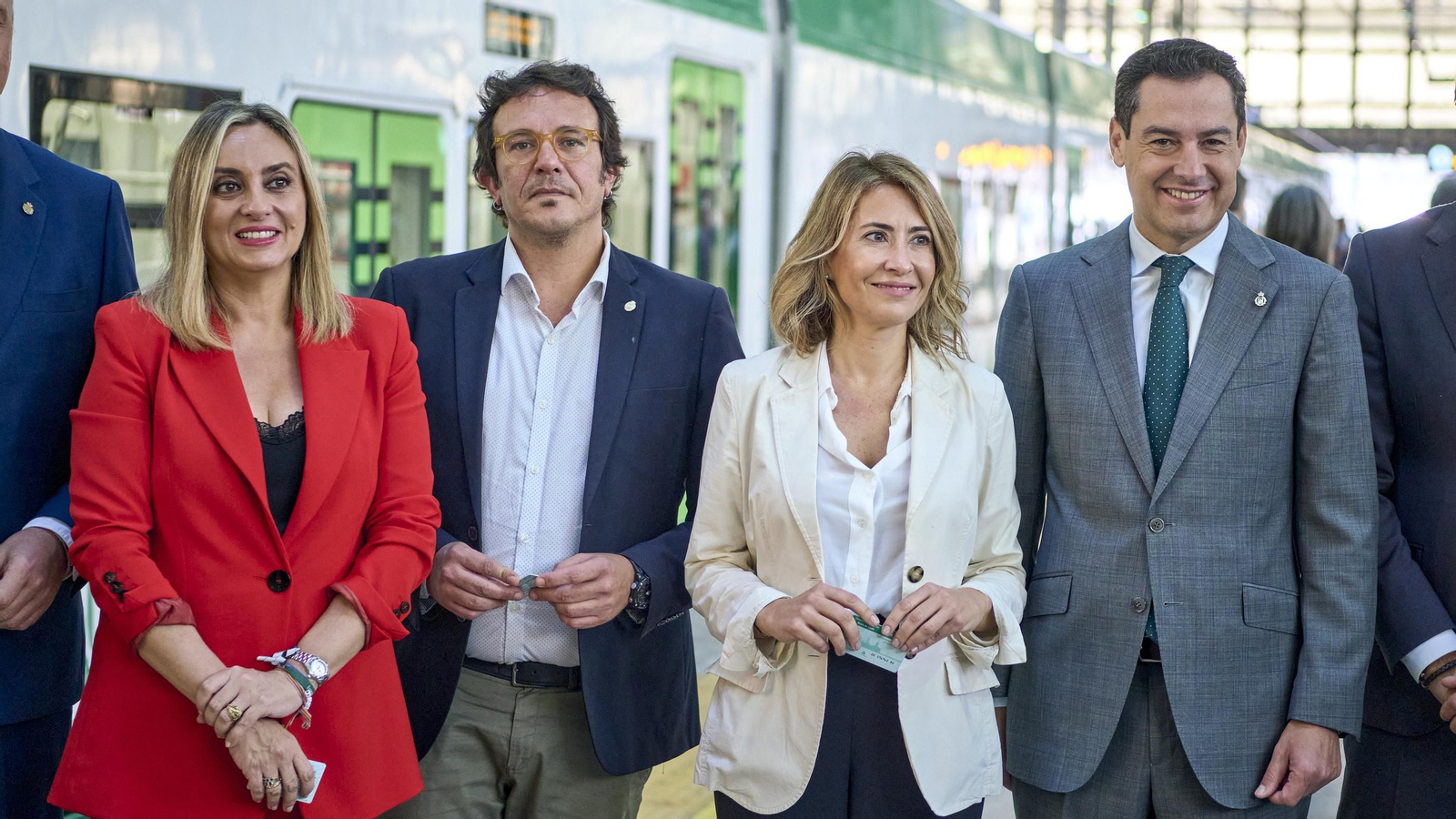 Viaje inaugural del tranvía Cádiz - Chiclana