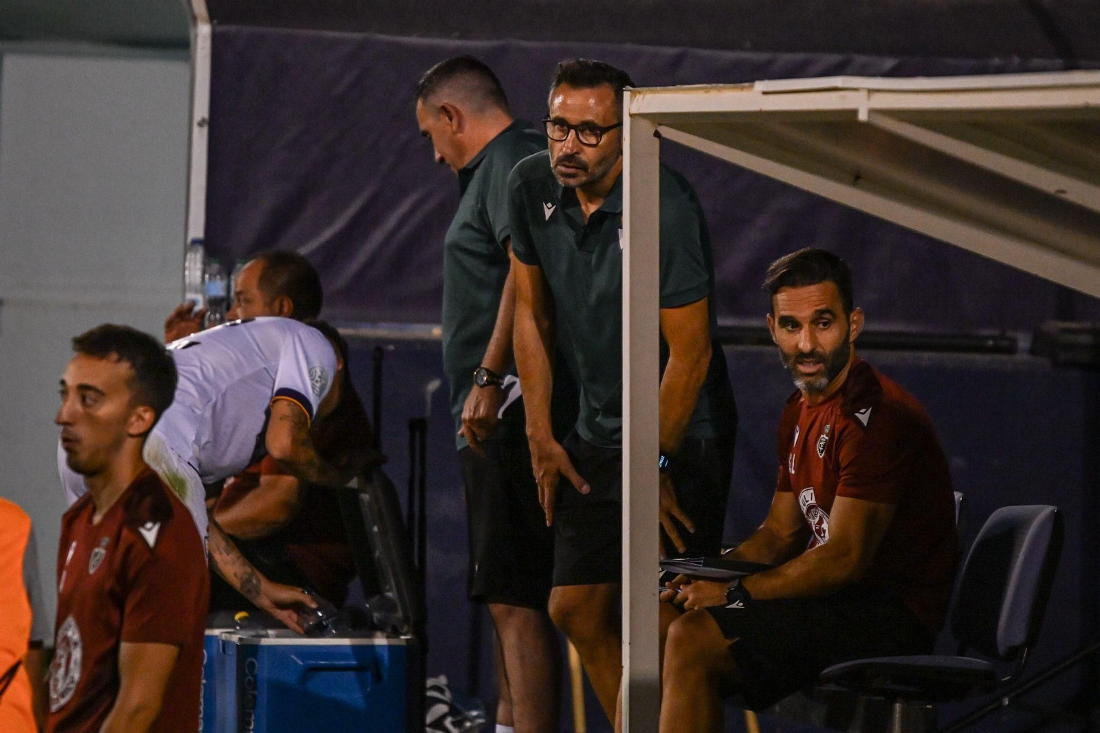 Manolo Herrero, junto a su segundo Santi López.