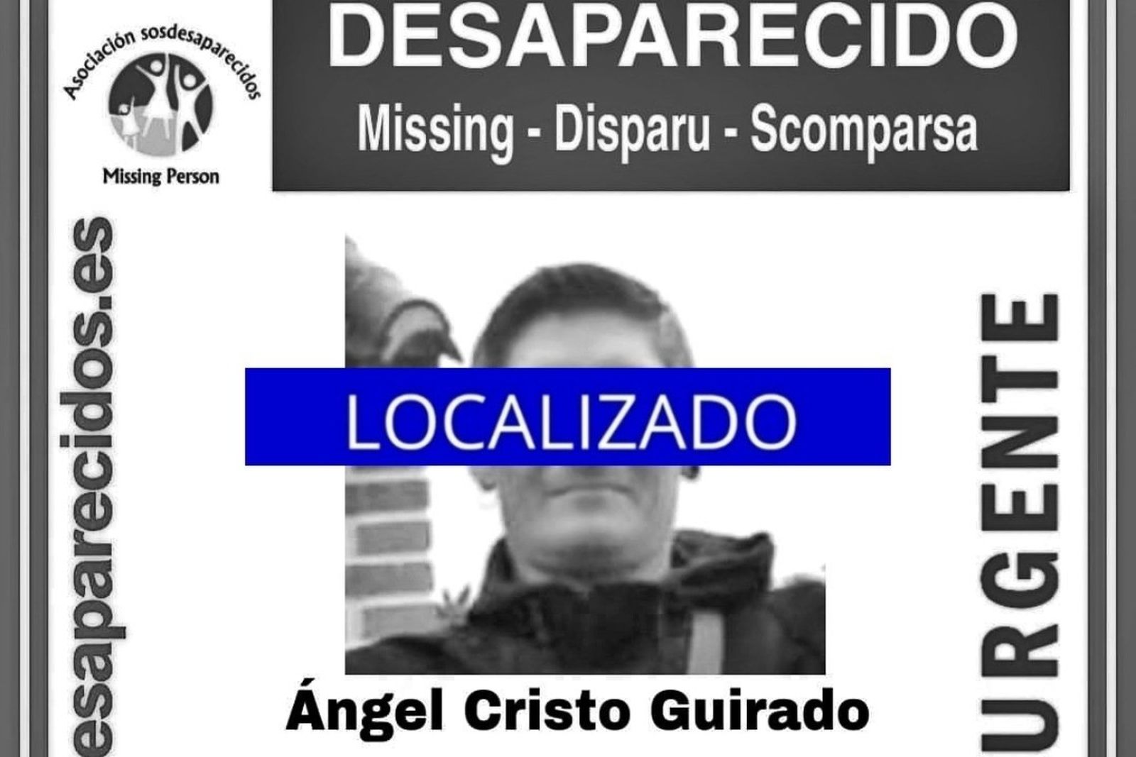 Localizado el hombre de 35 años que había desaparecido el pasado jueves en Granada