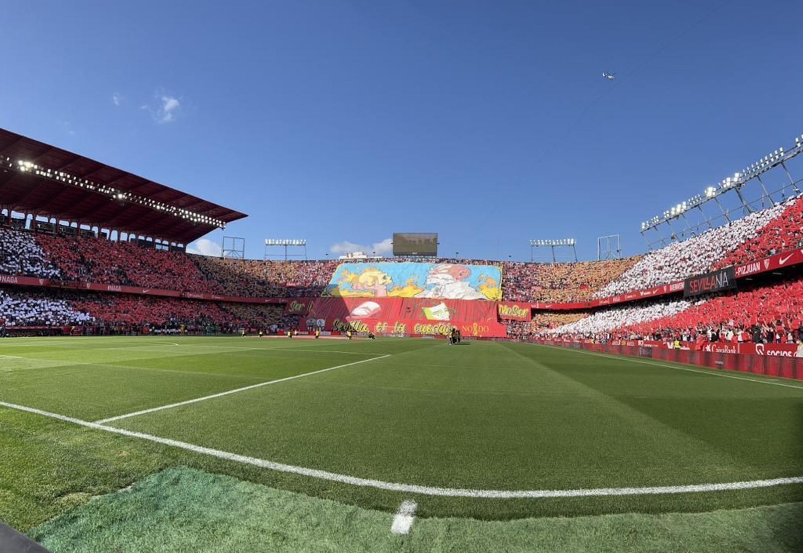 Panorámica del estadio Ramón Sánchez-Pizjuán en el Sevilla-Betis.