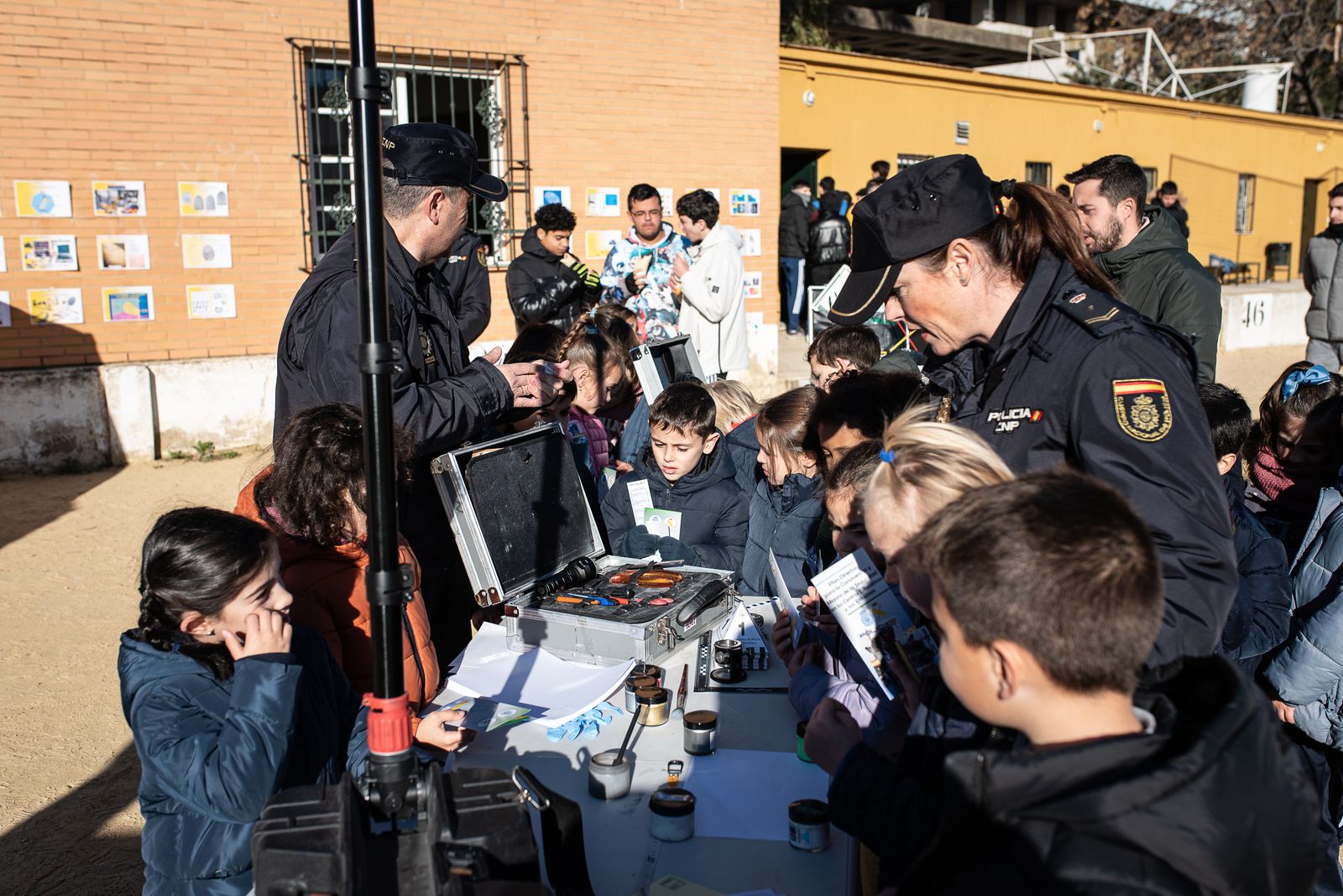 Imágenes de la exhibición de la Policía Nacional en el SAFA Funcadia