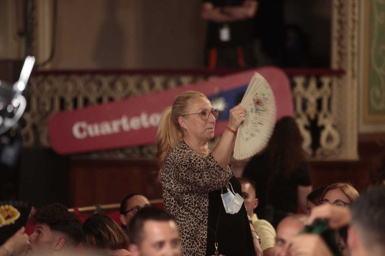 Público en el teatro durante la función