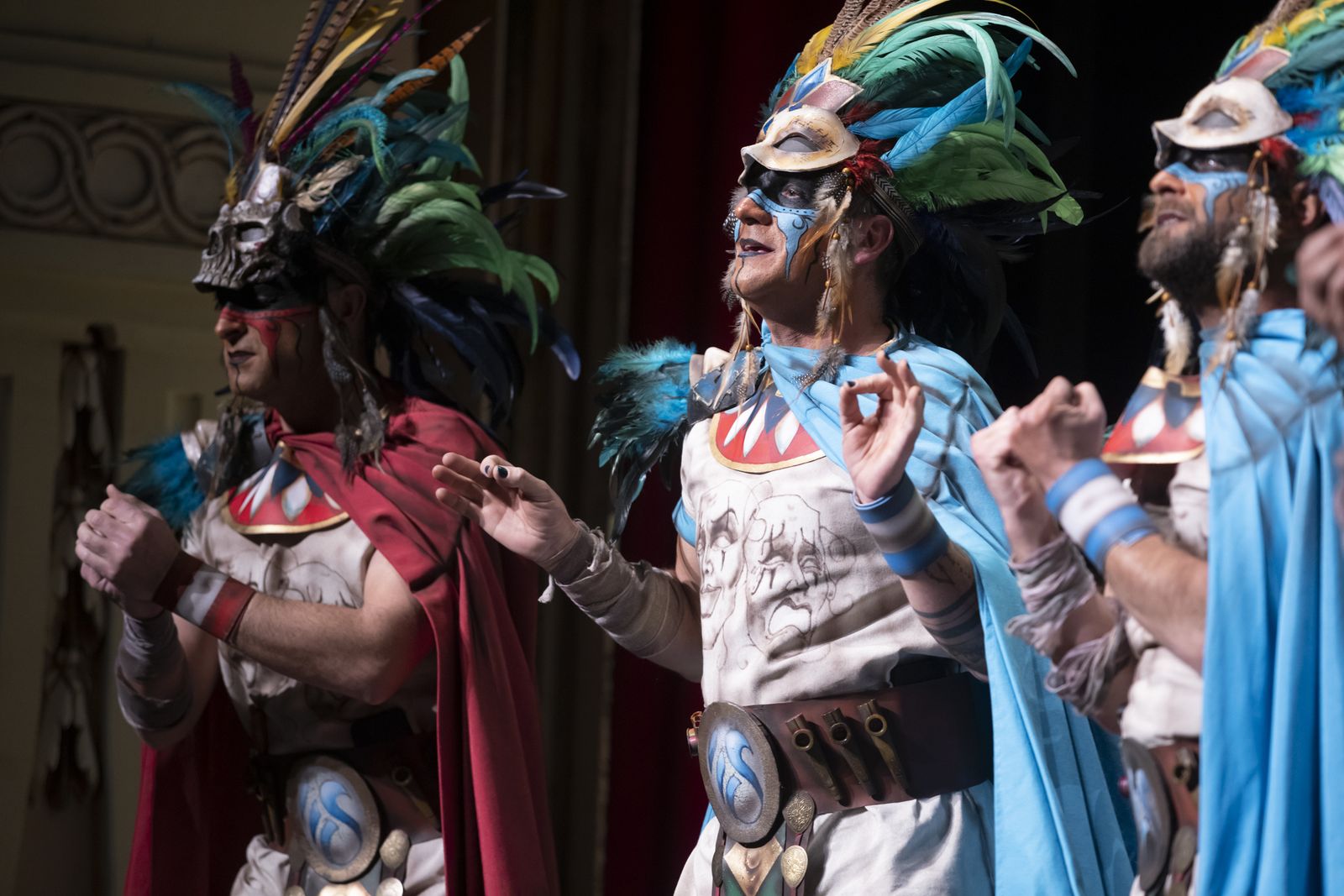 Imágenes de la actuación de la comparsa de Bollullos "El sacrificio" en el Carnaval Colombino