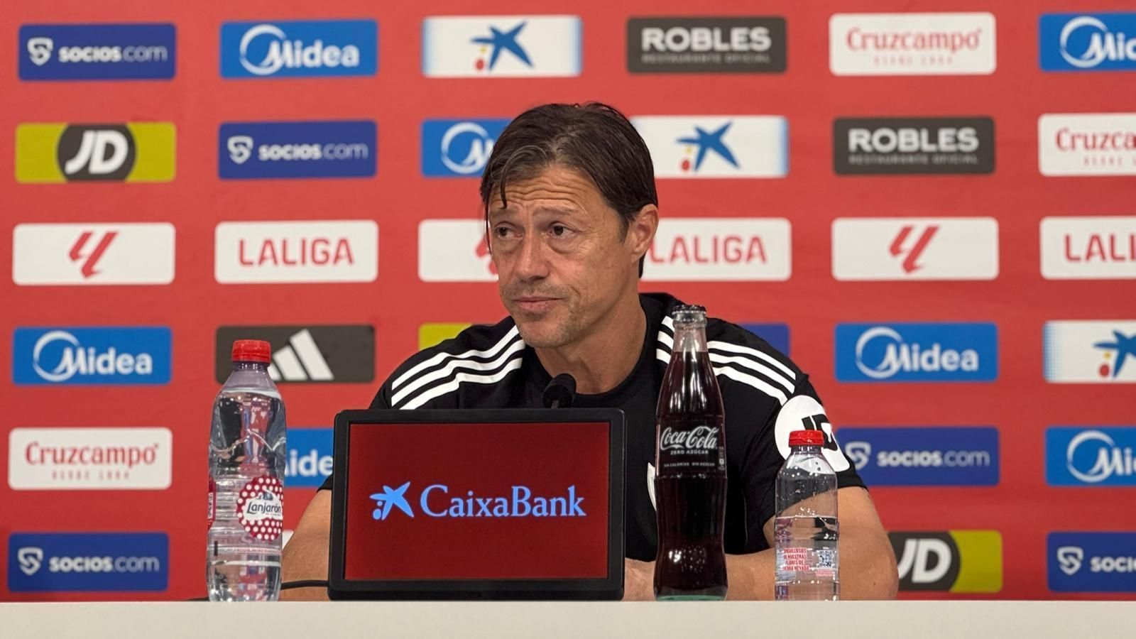 Matías Almeyda, en conferencia de prensa este lunes.