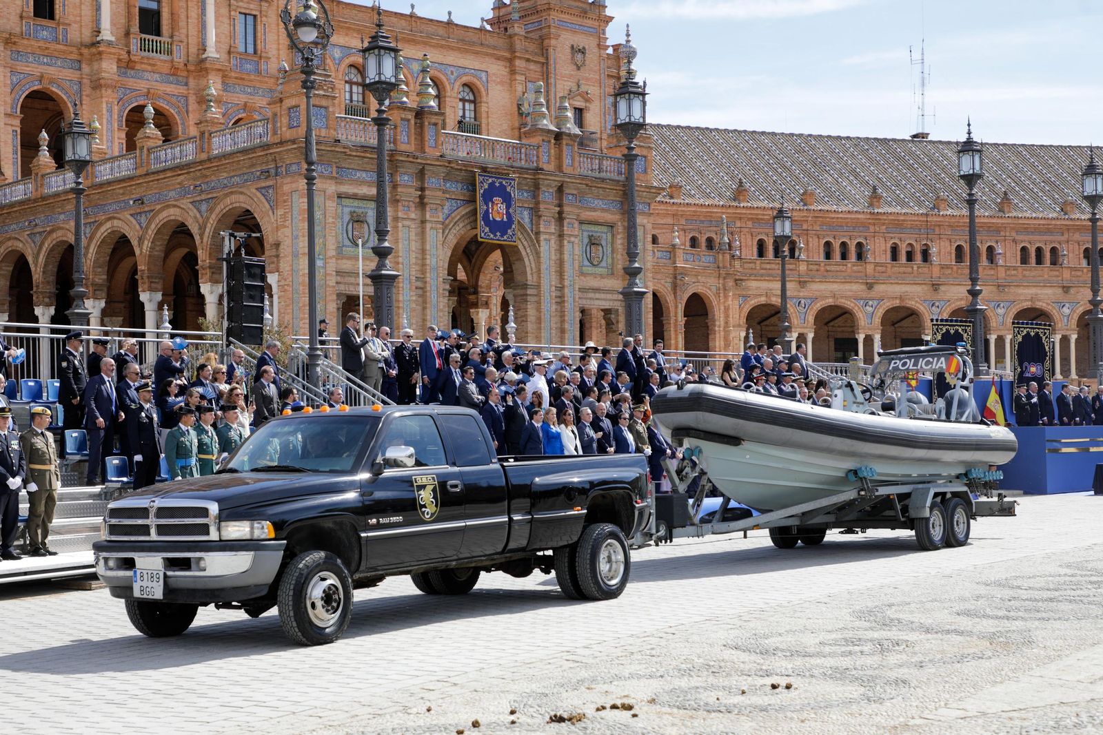 Plaza de España. Día de la Policía Nacional
