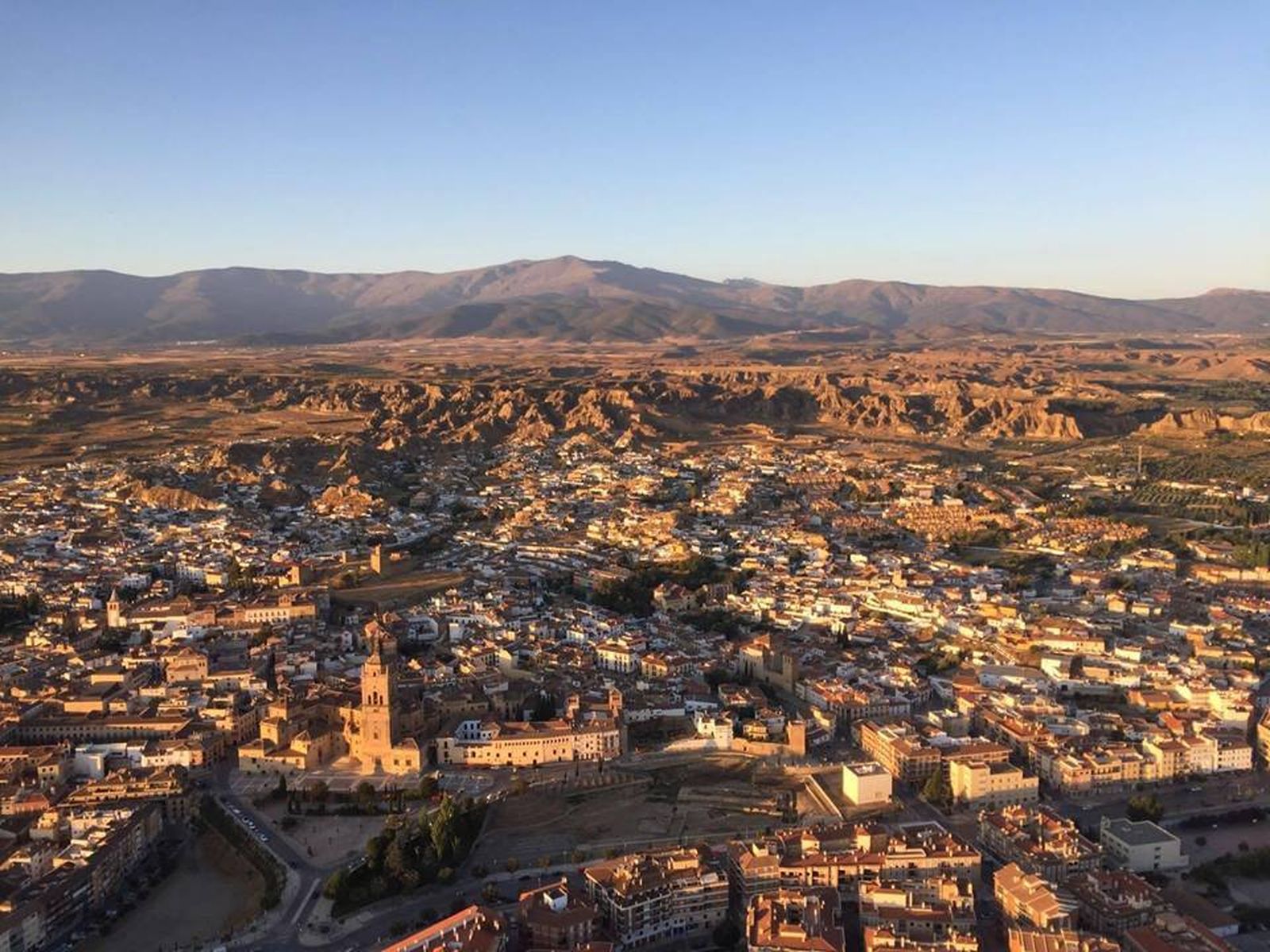 Guadix, desde el aire.