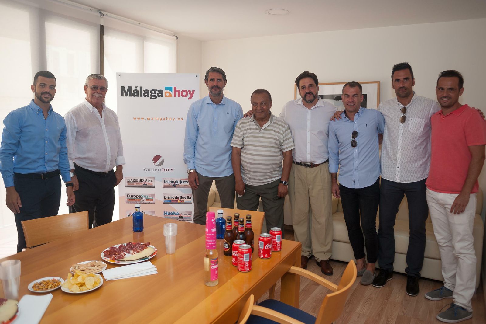 Las fotos de la visita del Málaga CF a la Feria